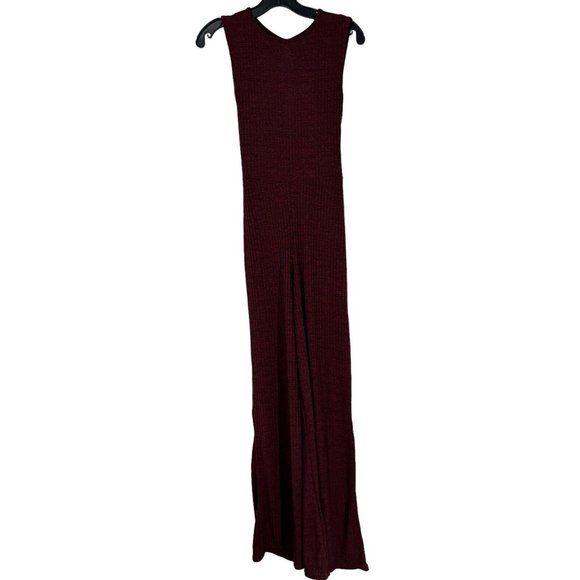 NWT Missguided Womens Tie Waist Ribbed Cutout Red Jumpsuit‎ Size 6 - Picture 1 of 6